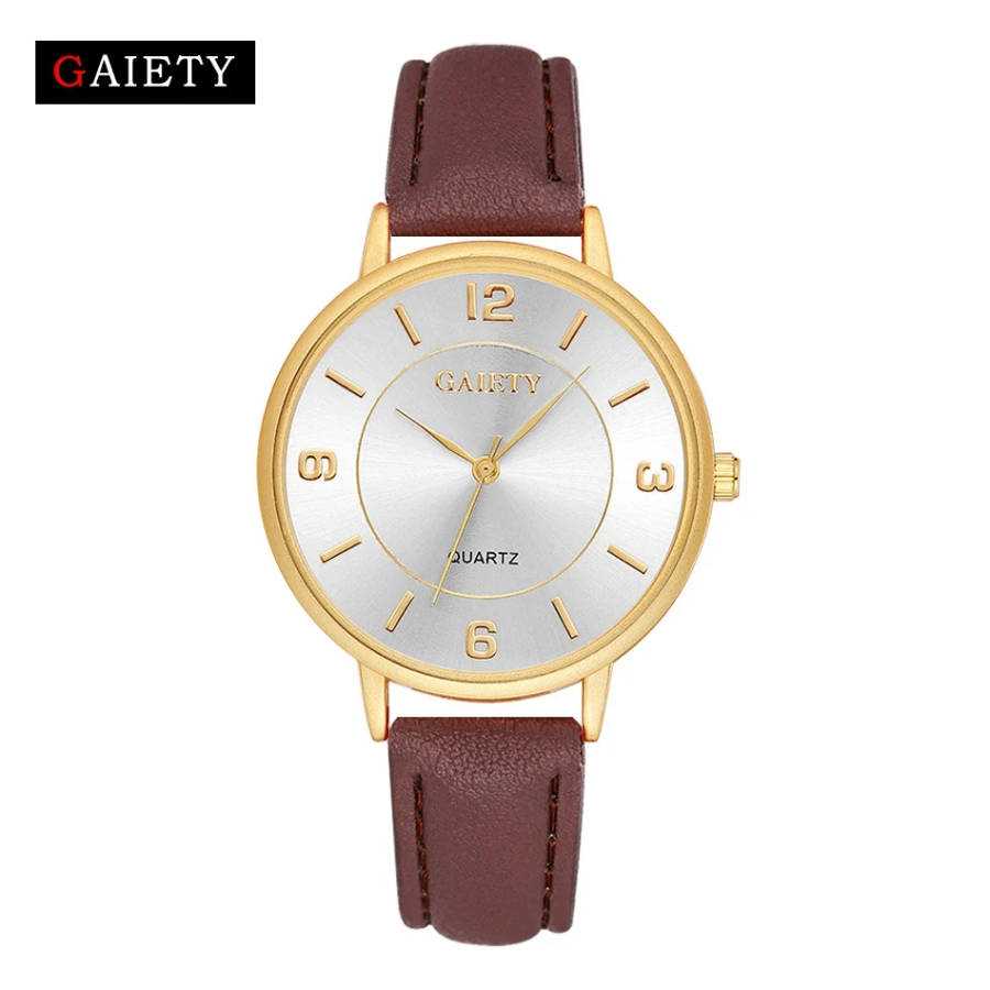 Womens Casual Dress Gold Wrist Watch.