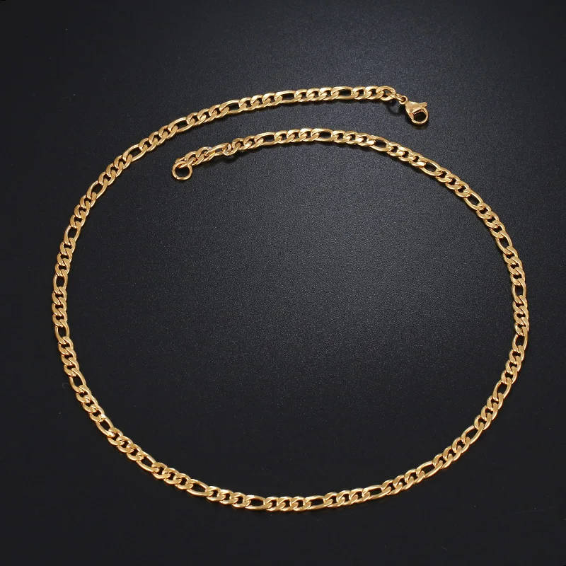 Retail Price R 1299 / Genuine Stainless Steel Necklace For Man Women Gold Color