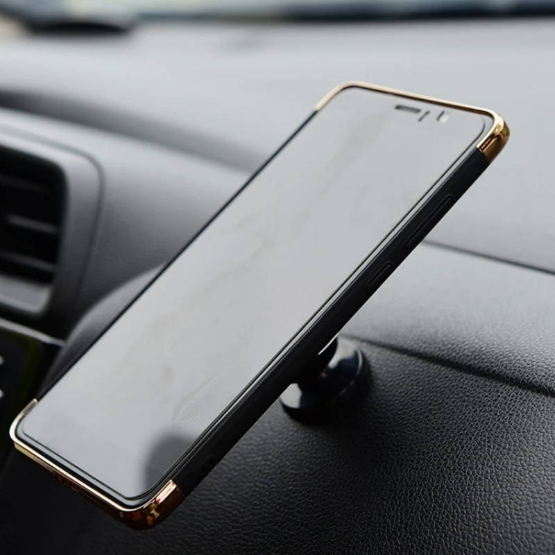 Magnetic Lazy Car Mobile Phone Bracket Metal Magnetic Latte Platform