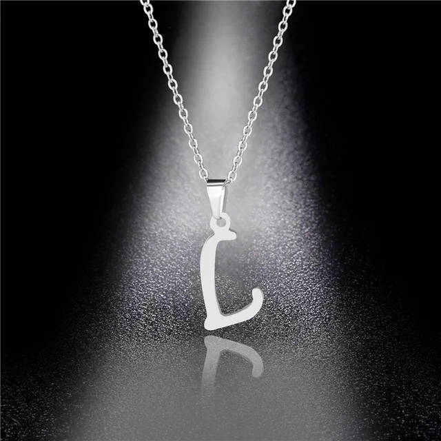 Genuine Letter " L " Pendant ONLY -  Stainless Steel  - DO NOT FADE