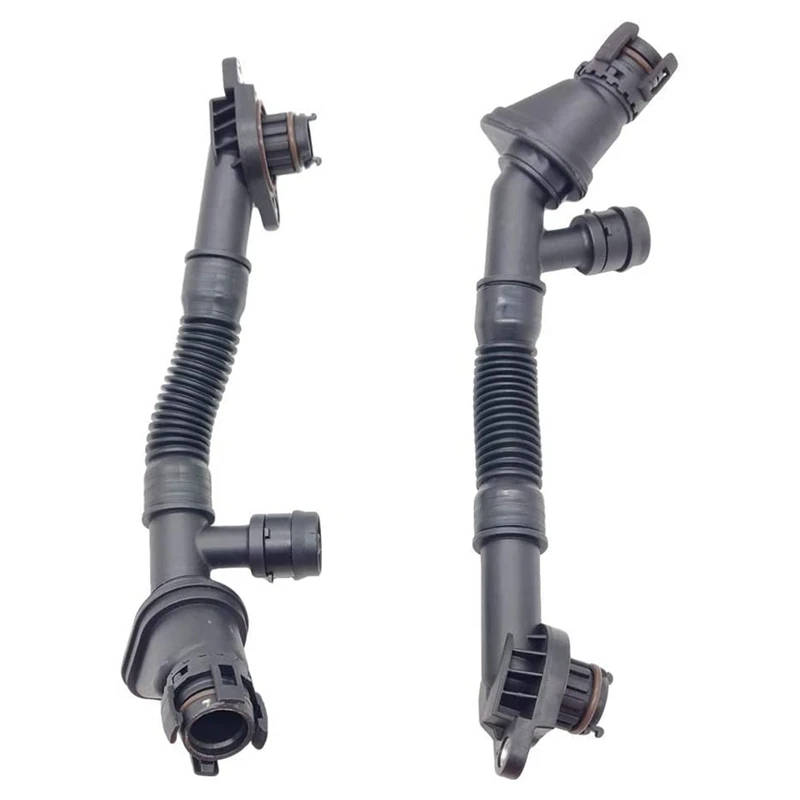2PCS Crankcase Vent Hose Left and Right for -BMW X5 X6 F01 F02 F07 F10 F12 F13 550I 650I 11157646086