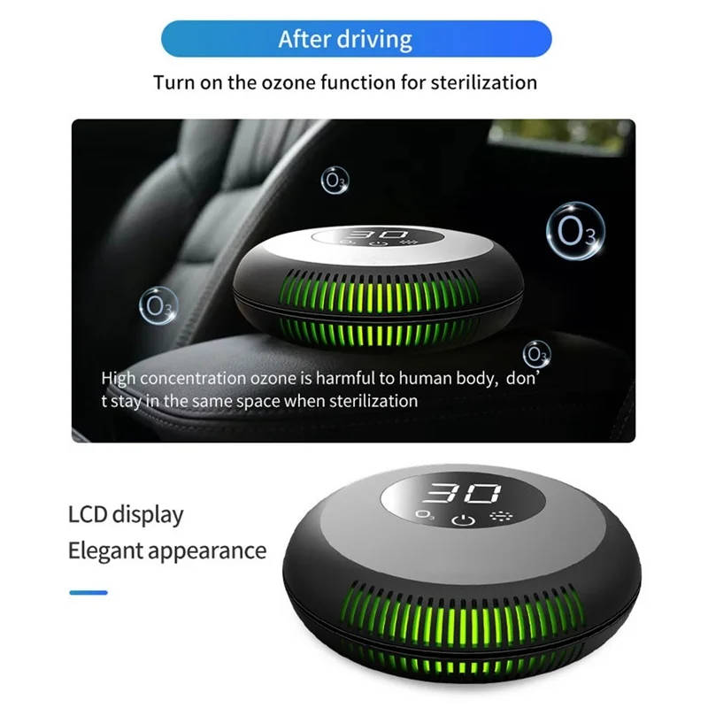 Car Ionizer Air Purifier Air Freshener PM2.5 Dust Smoke Cleaner for Home/Car/Office/Taxi