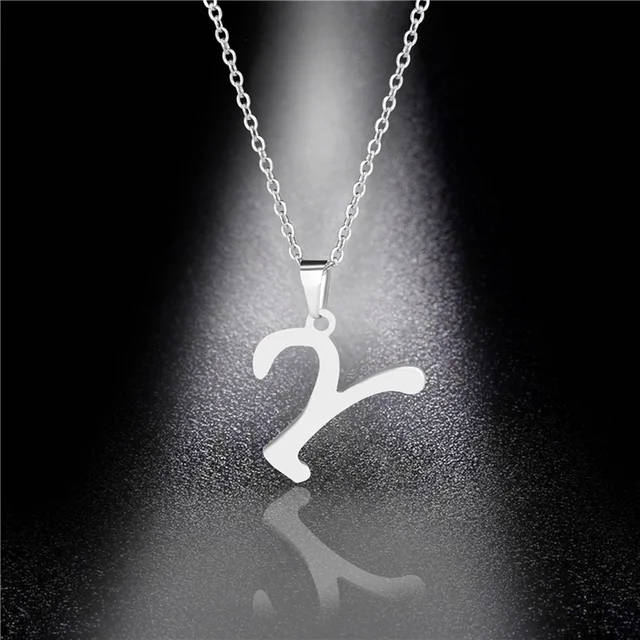 Genuine Letter " Y " Pendant ONLY -  Stainless Steel  - DO NOT FADE