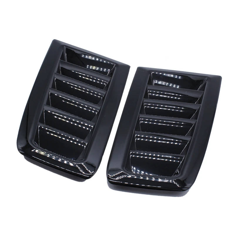 2Pcs Car Front Engine Hood Bonnet Vents Hood Air Outlet Louvers Spoiler Trim for Ford