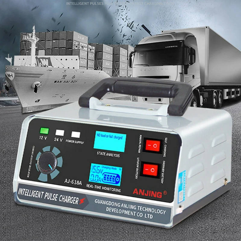 400W 30A 12V/24V Automatic Car Battery Charger Smart Pulse Repair Boat Trickle Eu Plug