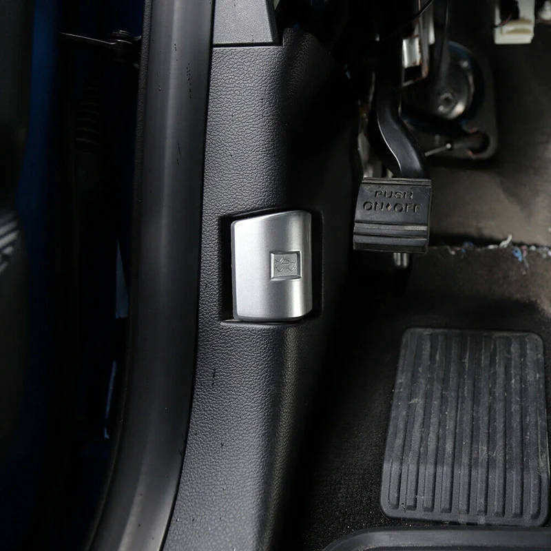 Car ABS Silver Engine Cover Switch Trim Decoration for Ford F-150 2015-2020