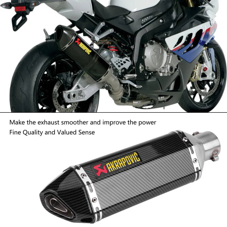Akrapovic 470mm Universal Carbon Fiber Color Motorcycle Scooter Modified Muffler