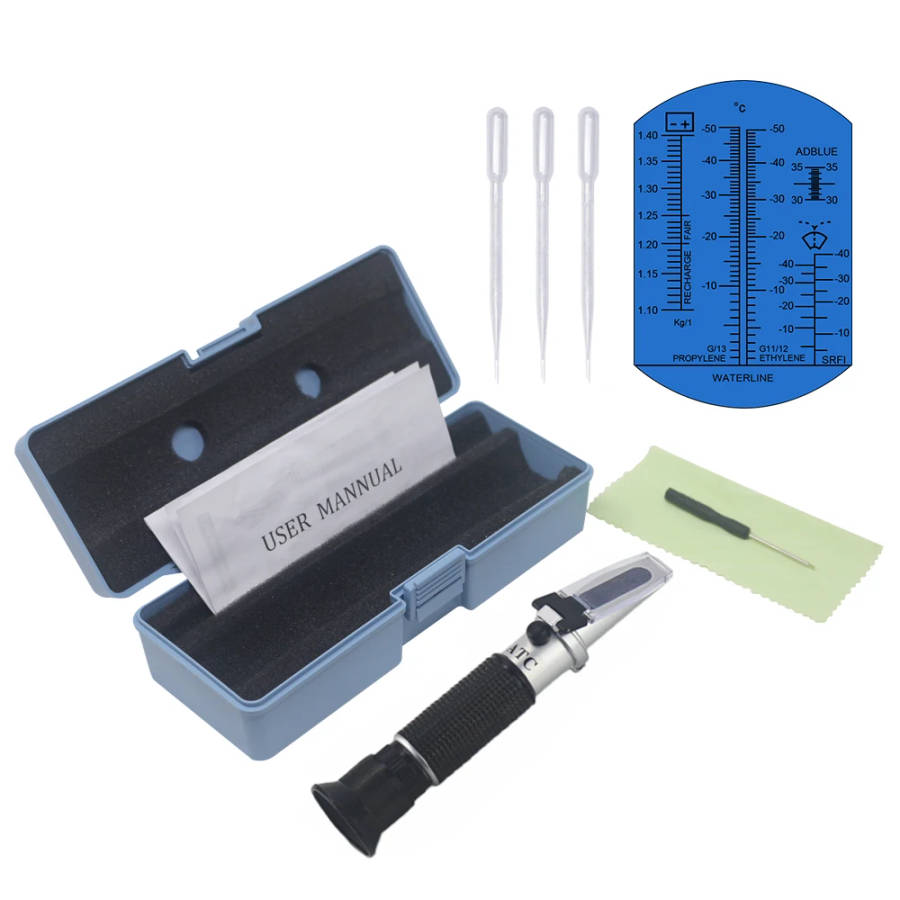 4 in 1 ATC Refractometer Antifreeze Coolant Tester Adblue Engine Fluid Propylene Ethylene