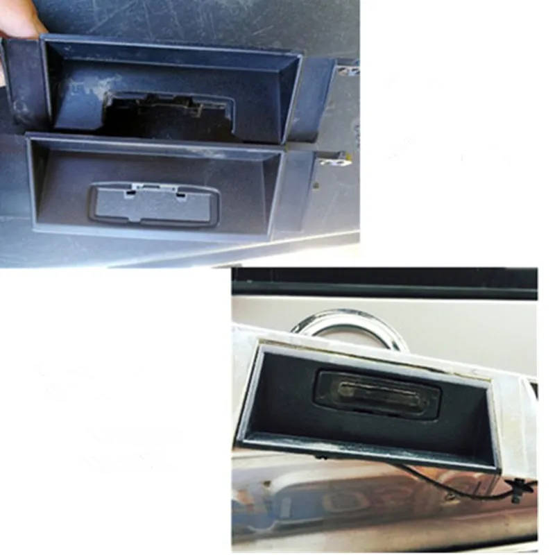 For Nissan X-Trail/T31 Rear Trunk Switch Bezel Bracket Tailgate Boot switch Plate Garnish Frame