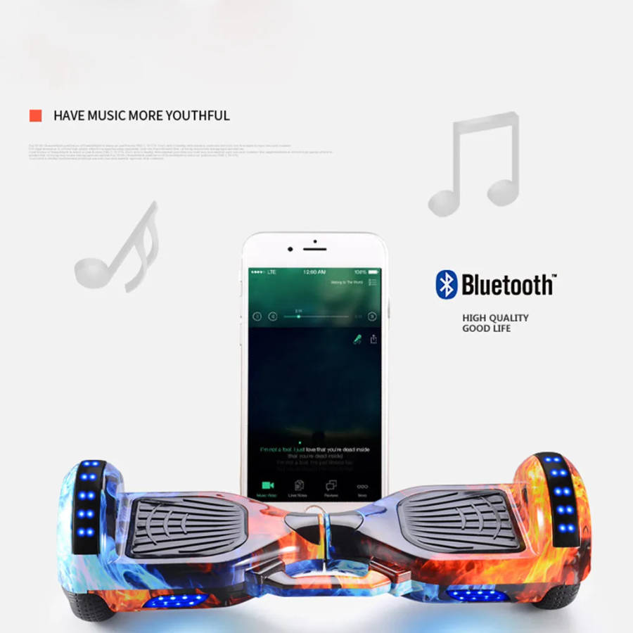 Easter Special 6.5" Hoverboard with Bluetooth Speaker , Led lights and