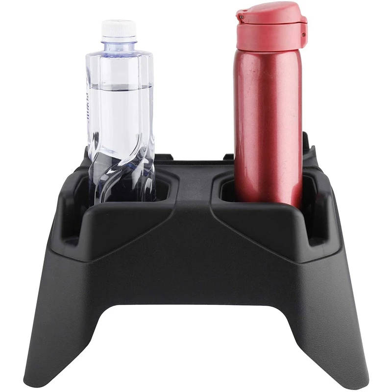 Rear Cup Holder for Jeep Wrangler JL 2018-2021 Floor Console Mounted Drink Holder Storage Box