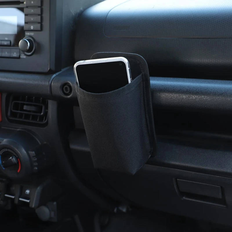 for Suzuki Jimny 2019-21 Co-Pilot Handle Hanging Storage Bag Multi-Purpose Phone Holder