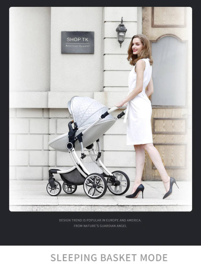 Baby Stroller High Landscape Carriage 2020 New 2 In 1 Infant Travel Pram Baby Carriage Portable Cart