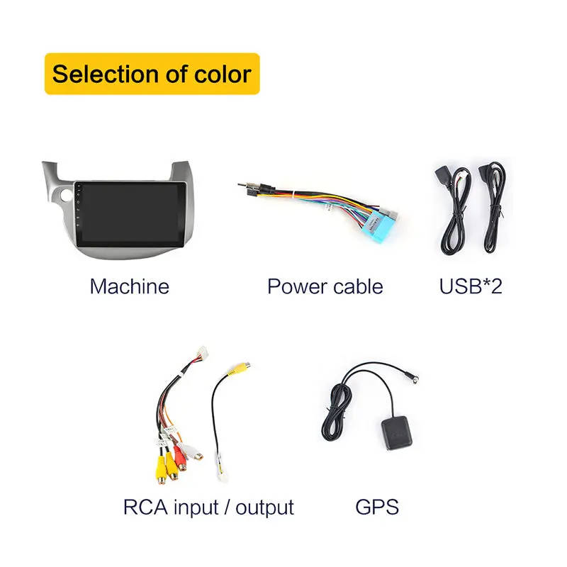 Android 10.0 Multimedia Video Player For HONDA FIT JAZZ 2008-15 2 Din Car Radio AM RDS