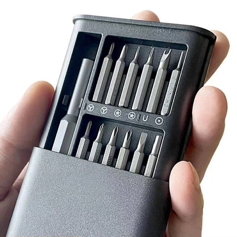 24 in 1 Precision Screwdriver Set Multifunction Magnetic Driver Bit Set Pocket Screwdriver