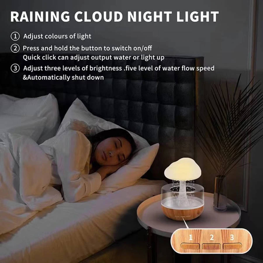 Rain Cloud Night Light Humidifier