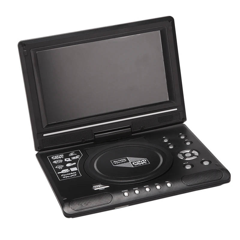 Portable HD 9.8 Inch Home Car DVD Player VCD CD MP3 DVD TV Player USB SD Cards Game Car Radio