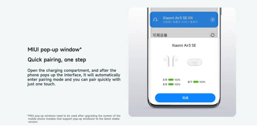 Xiaomi Air 3 SE Earbuds with Bluetooth 5.3 - new without box
