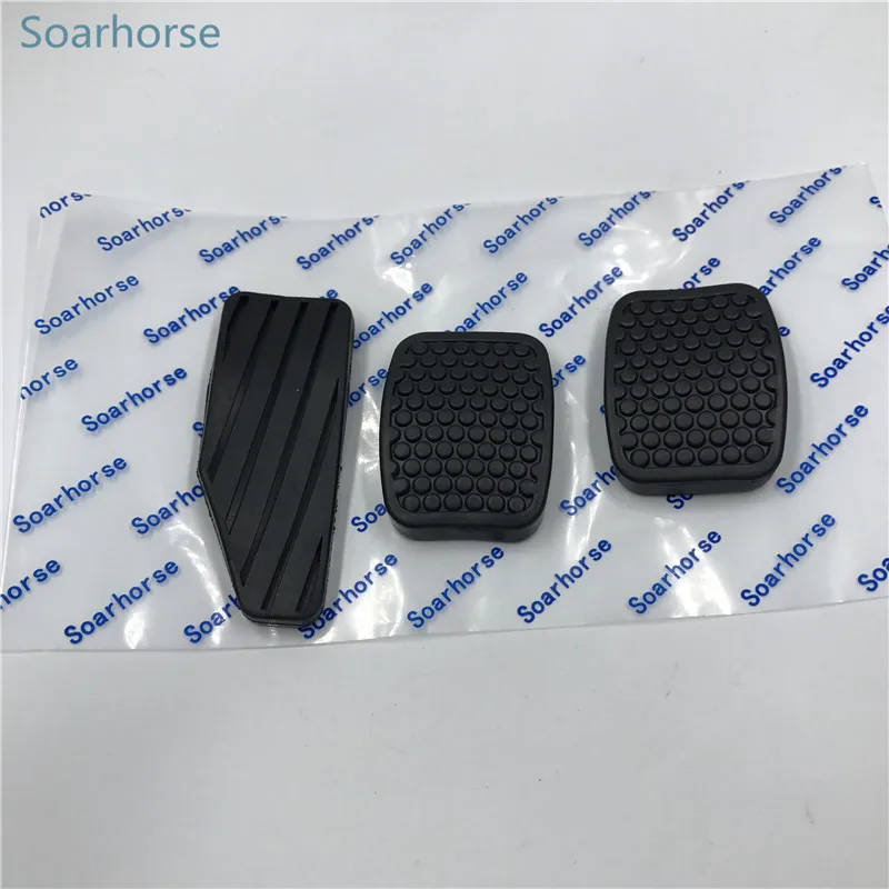 3 Pcs /set Accelerator Brake Clutch Pedal Pads Rubber Cover For Suzuki Swift