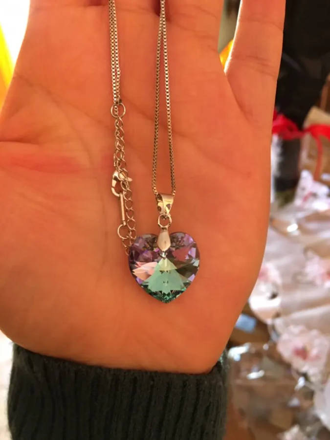 GENUINE Heart Necklaces Pendant Crystals From SWAROVSKI