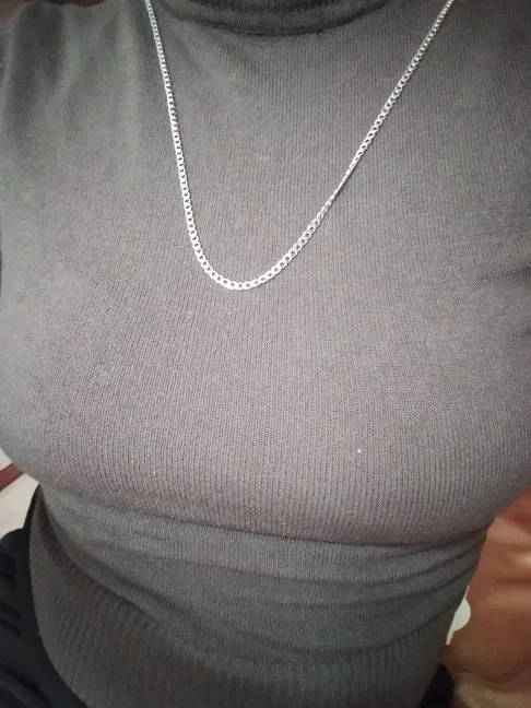 Retail Price R 1299 / Genuine Stainless Steel Necklace For Man Women Silver Color