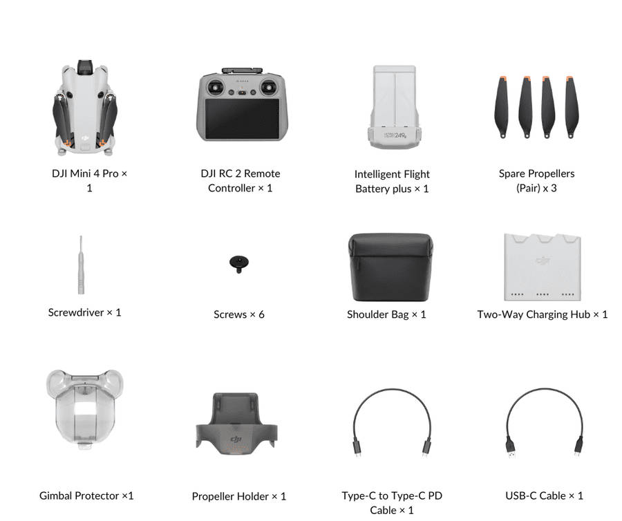DJI Mini 4 Pro Fly More Combo Plus (DJI RC 2)