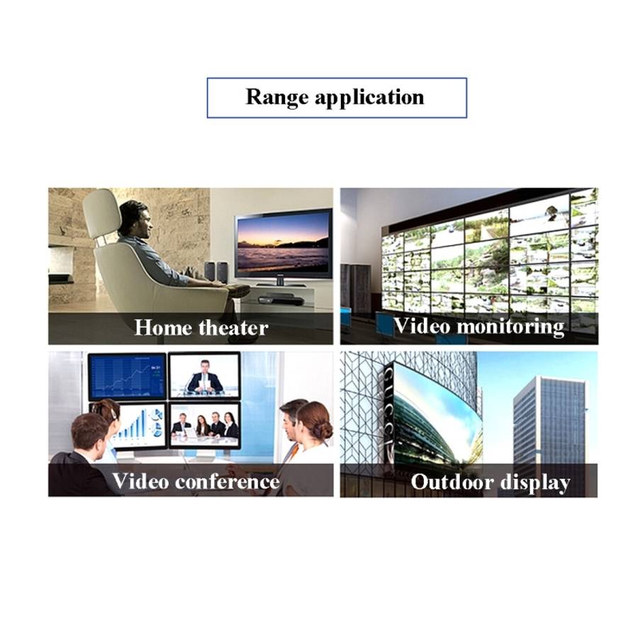 VGA & Audio Extender 1920x1440 HD 100m Cat5e / 6-568B Network Cable Sender Receiver Adapter (Black)