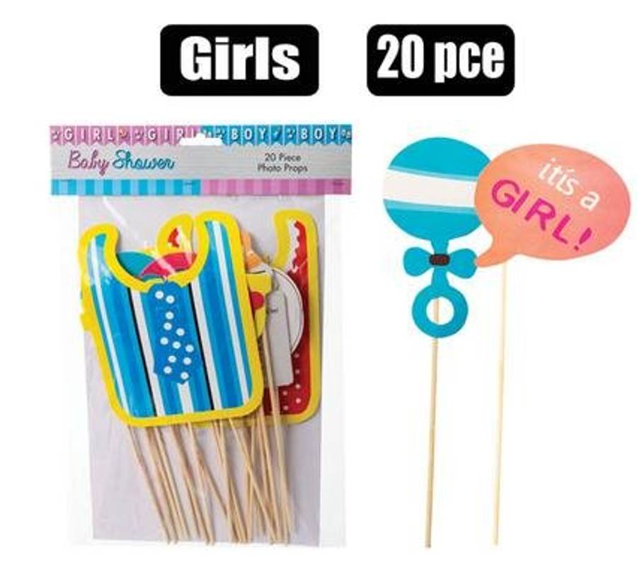 Party photo prop it's a girl 20 Piece