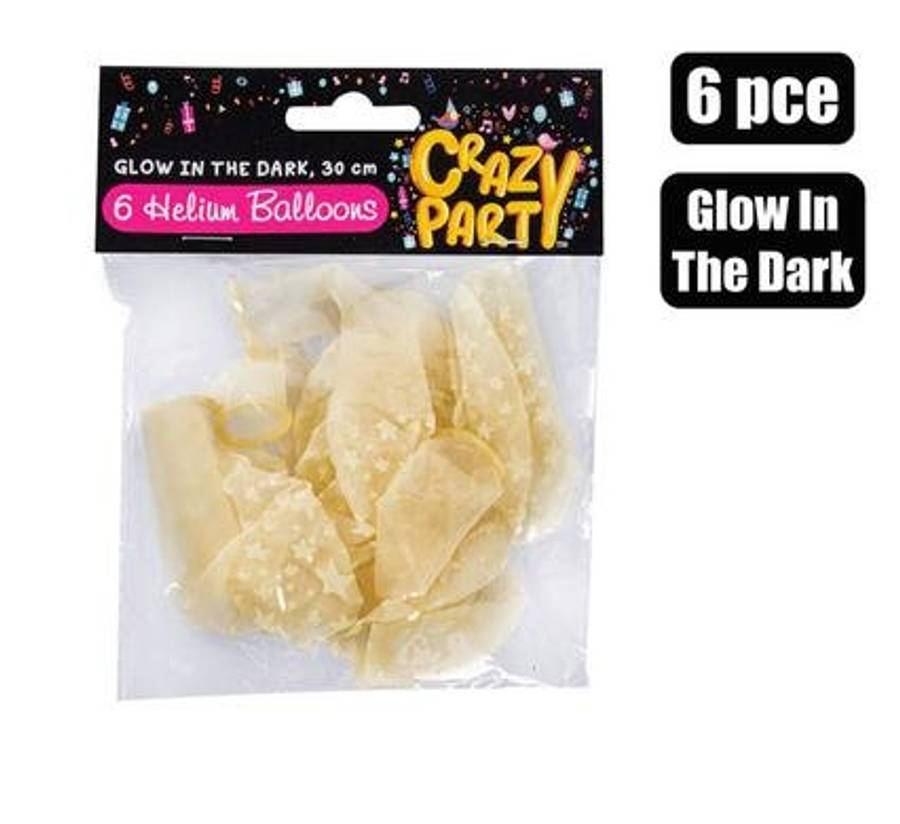 Balloons helium 6 Piece glow f-01