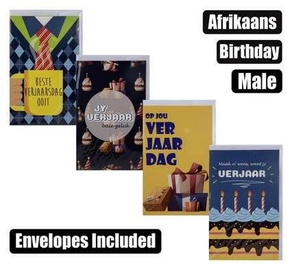 Male Birthday Card & Envelope