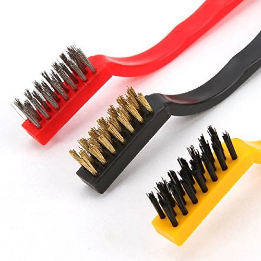 Wire-brush set mini 3 Piece small blister