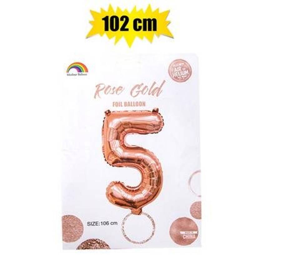 Rose Gold Helium Balloon, 5