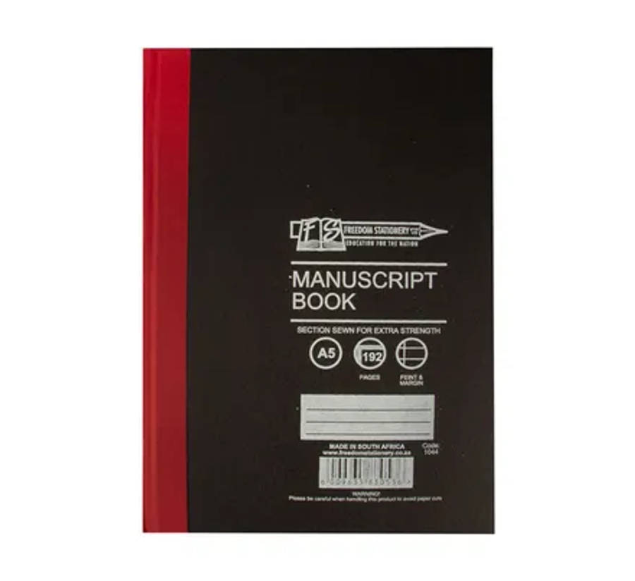 A5 Hardcover Manuscript Book, 192 Pages