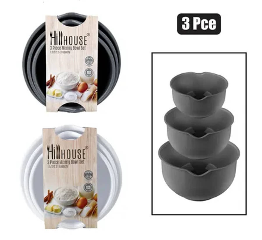 Mixing Bowl Set, 3 Piece, 1.5l - 2l - 2.