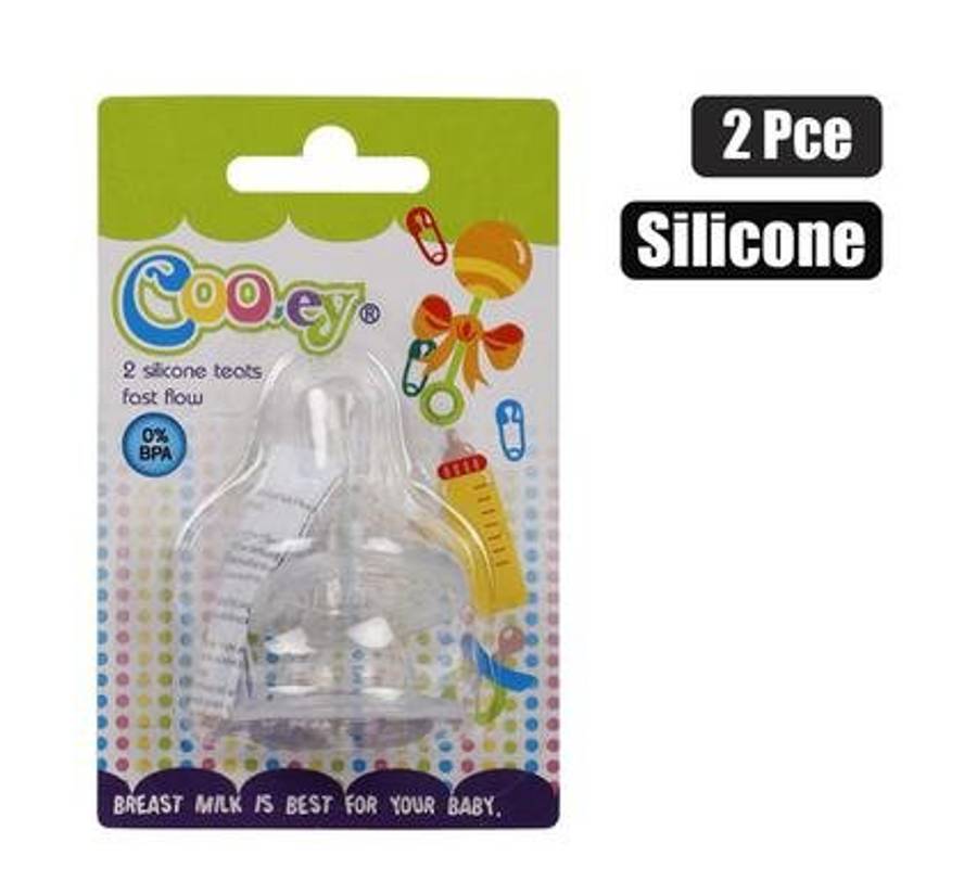 COOEY BOTTLE-TEATS 2PC REG/MED  SILICONE