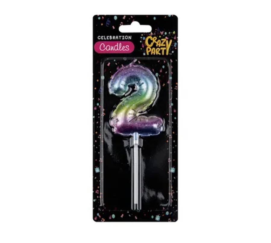 Birthday Candle, Balloon Number, 2