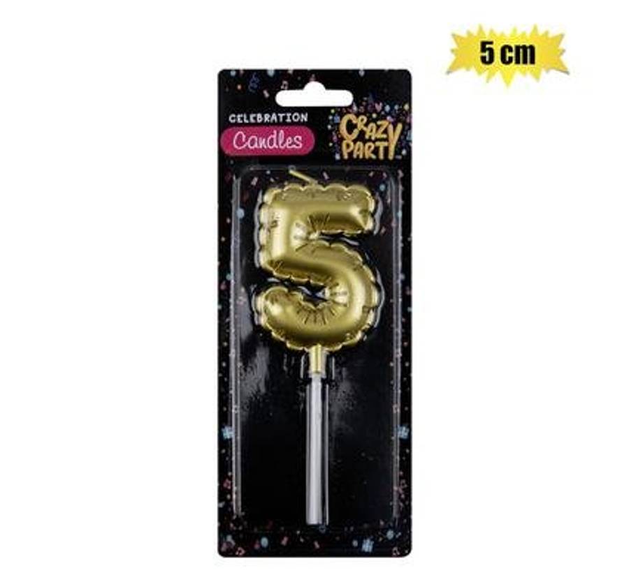 Birthday Candl, Balloon Number, 5