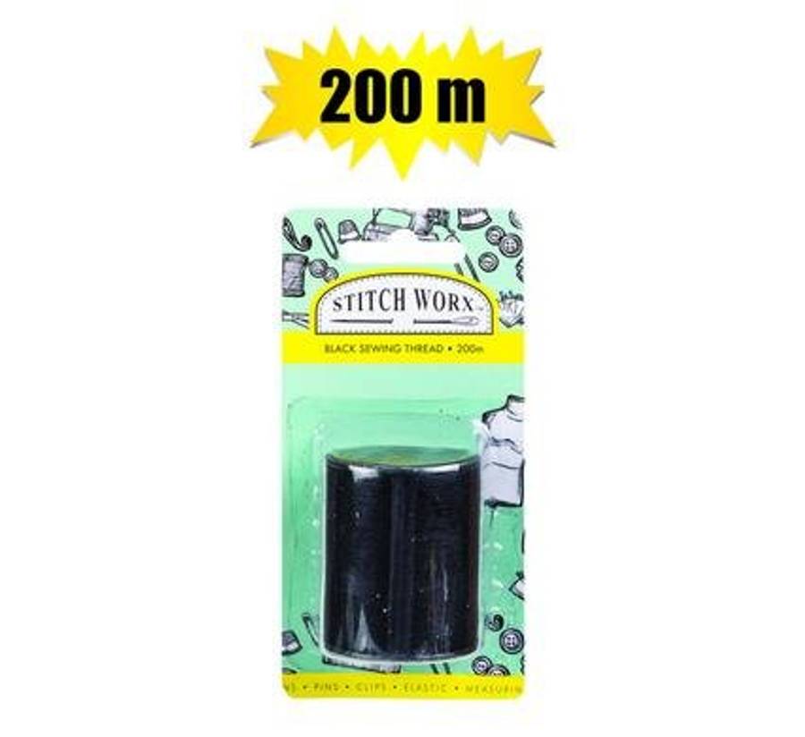 Polyester Sewing Thread 200m Black
