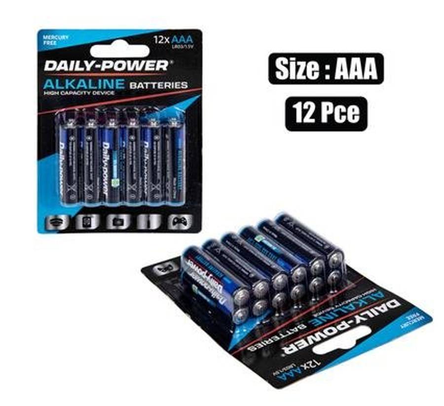 Alkaline Battery Size Aaa 12 Pack