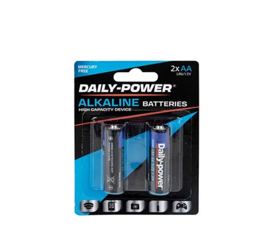 Alkaline Battery Size Aa 2 Pack