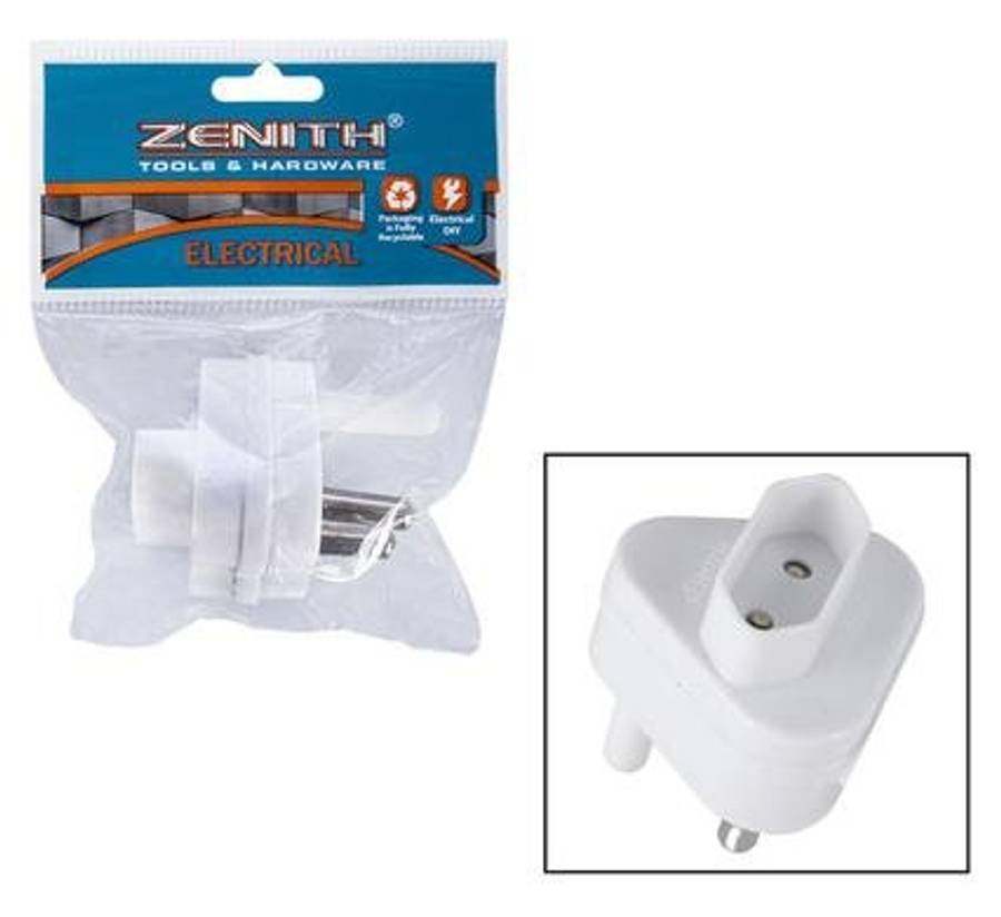 Plug Adapter 5 Amp, 2 Pin Top Entry