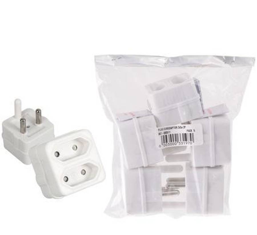 Plug eurodaptor 2x5a 2pin bulk