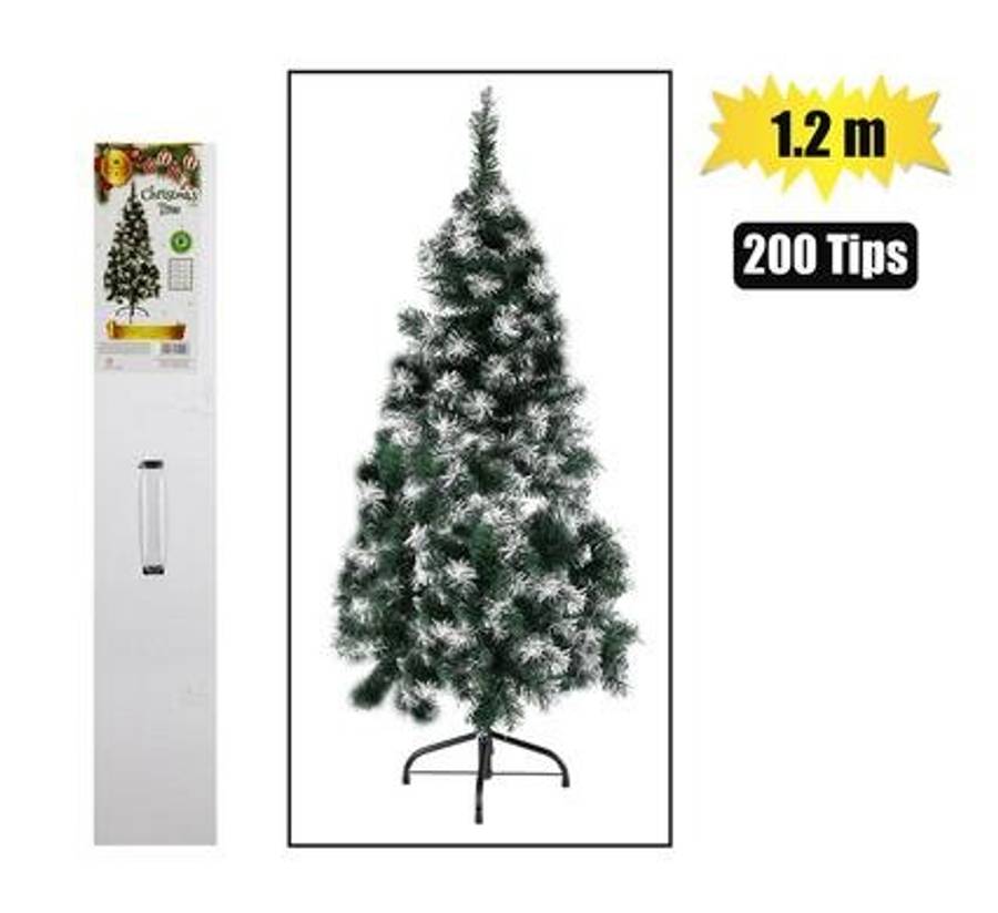 Xmas tree 1.2m green (200 tips) frosted