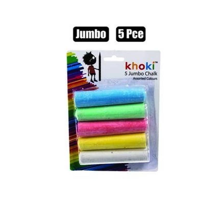 Jumbo Size Chalks, 5-piece