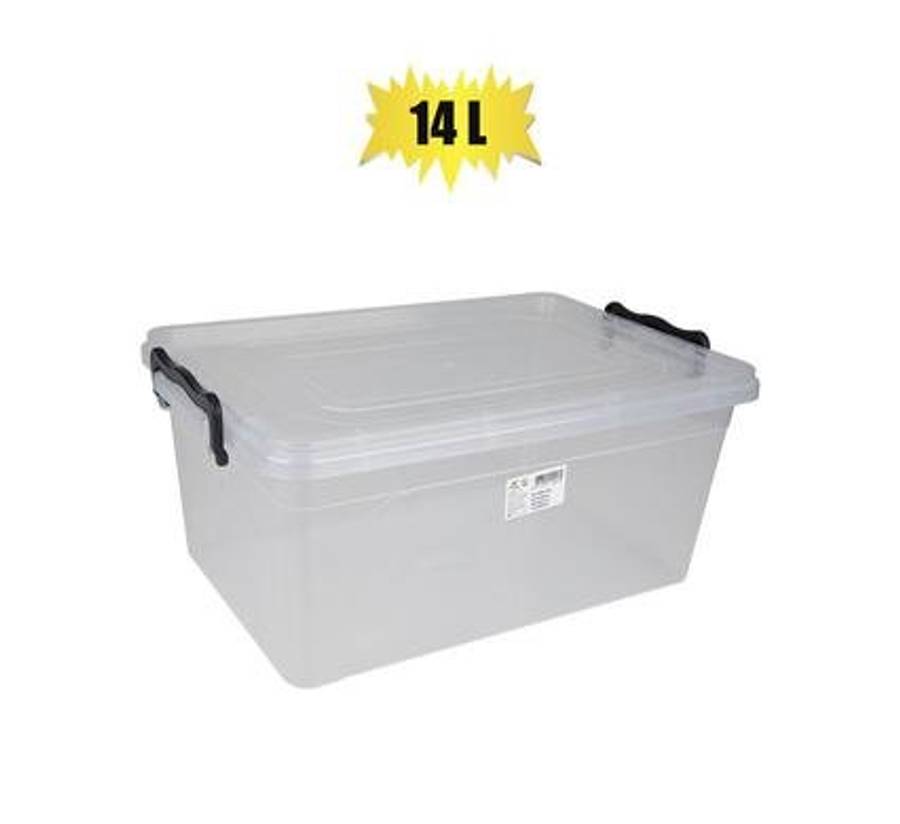 STORAGE BOX MAXI CLEAR 14L 42x28x18cm
