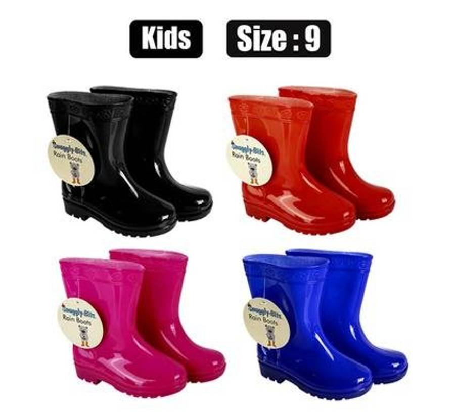 RAINBOOT KIDS PLAIN COLOUR SIZE 9