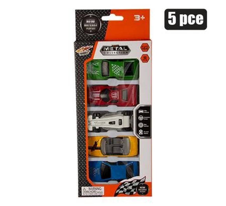 Metal Die Cast Racers, 5-piece