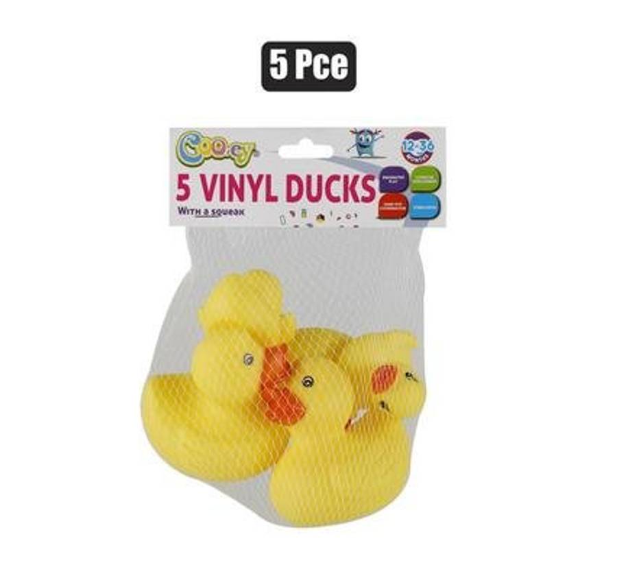 Vinyl Duck Set, 5-piece