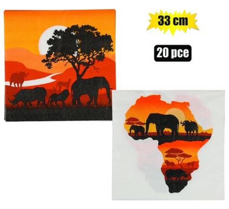 Serviettes 2ply 33cm 20pc Big Five