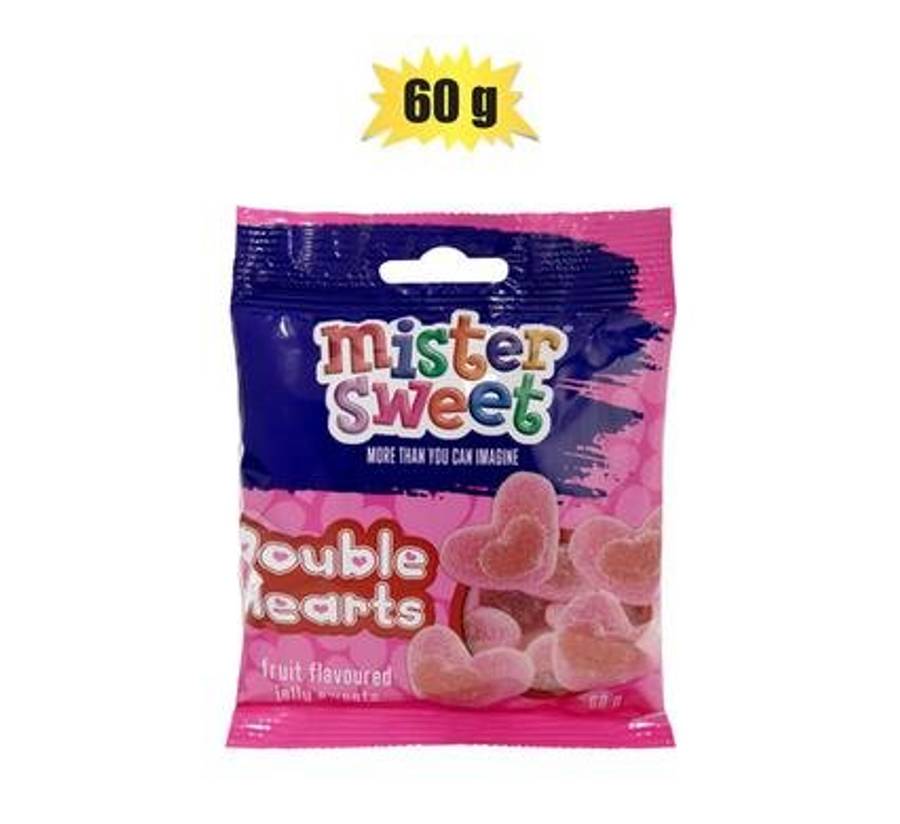 Sweet gummy ms double hearts 60g (th)